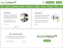 Tablet Screenshot of musikipedia.dk